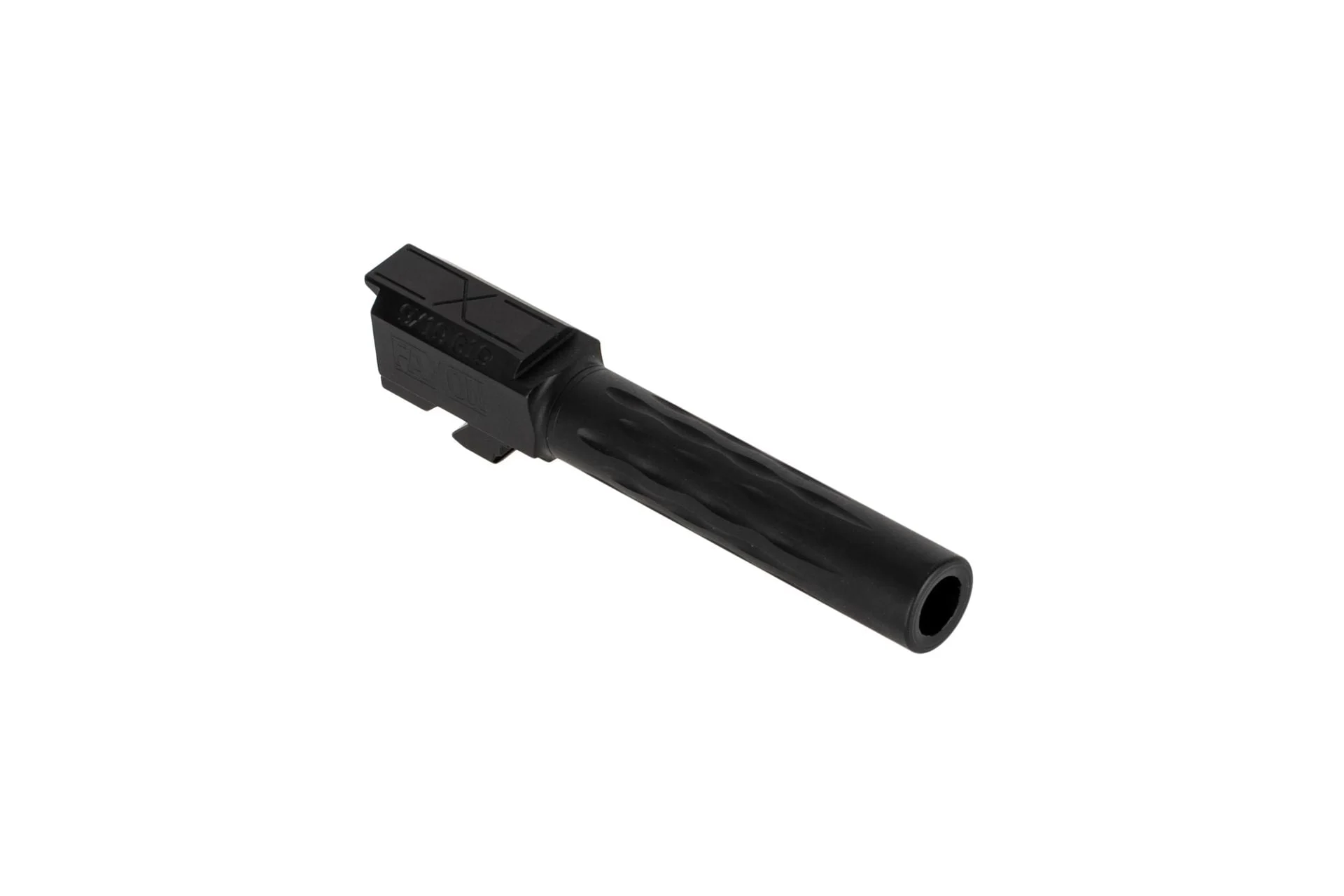Faxon Firearms Flame Fluted for Glock 19 Match Barrel - Non-Threaded - Nitride 1:10 Twist - GB910N19LGQN