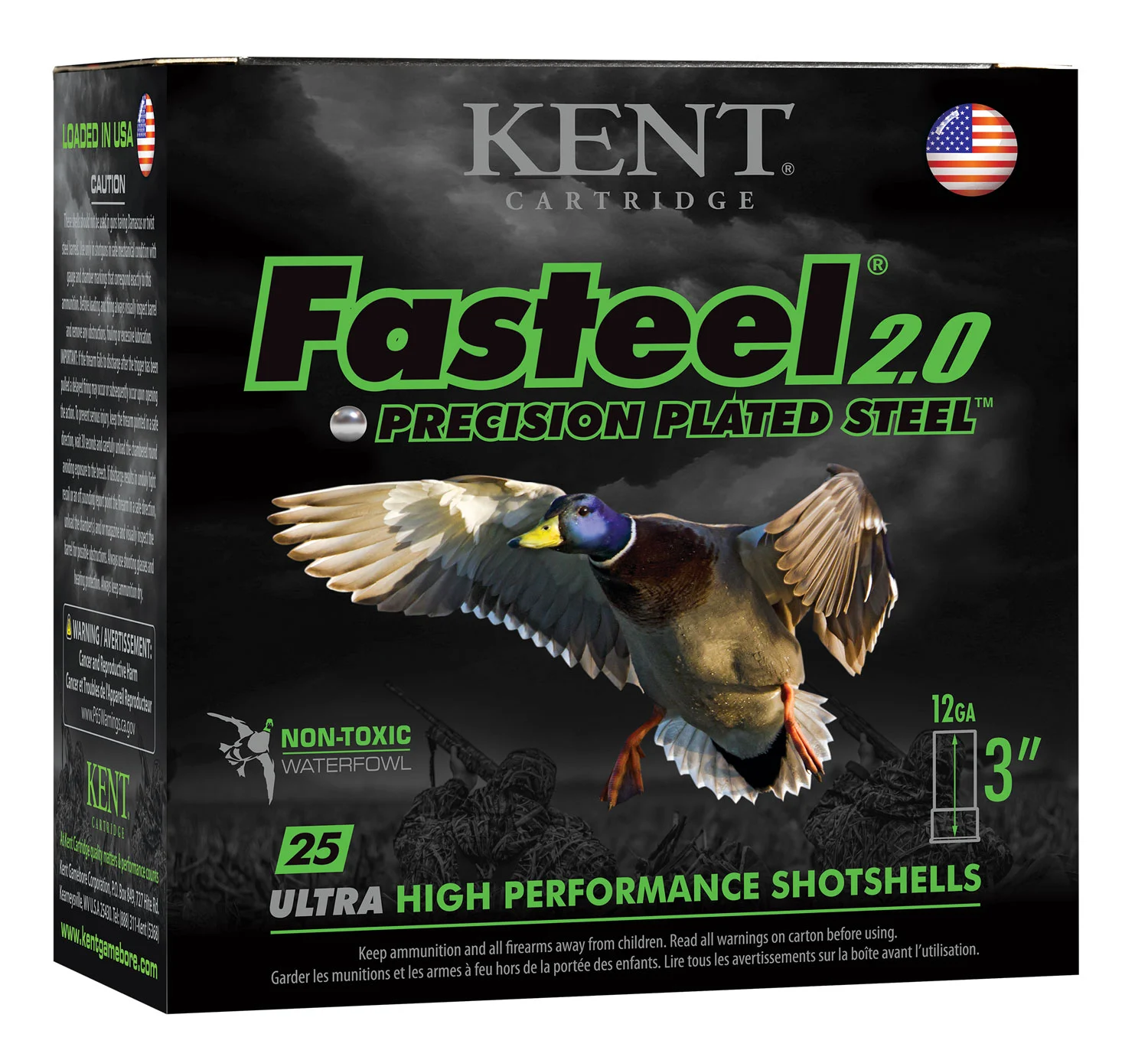 Kent Fasteel 2.0 12 Gauge 3 in. 1-1/8 oz #6 Shot, 25rd