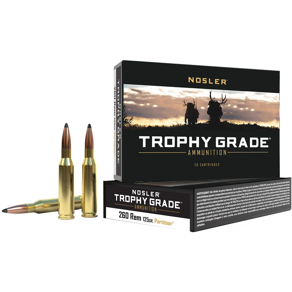 Nosler Trophy Grade .260 Remington 125 gr Partition 20 rd