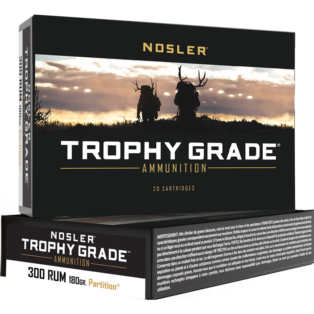 Nosler Trophy Grade .300 RUM 180 gr Partition 20rd