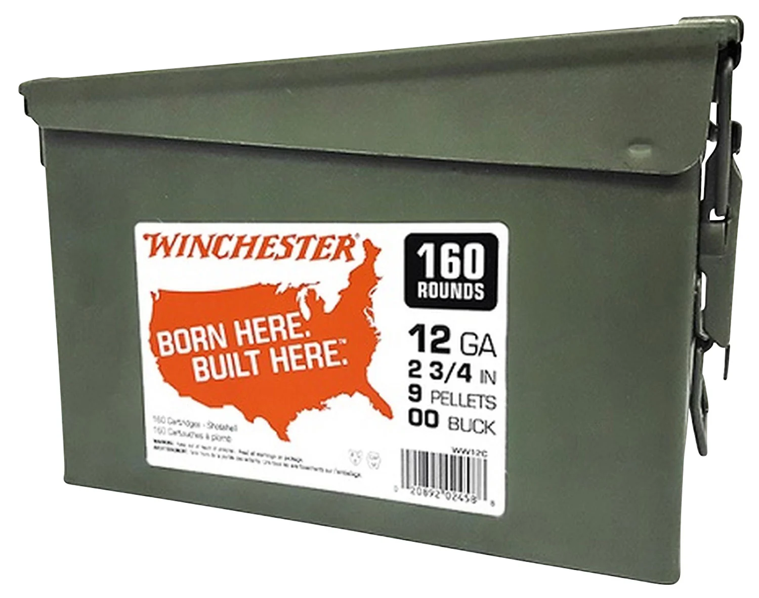 Winchester WW12C 12ga 2-3/4″ 00 Buckshot 160rd