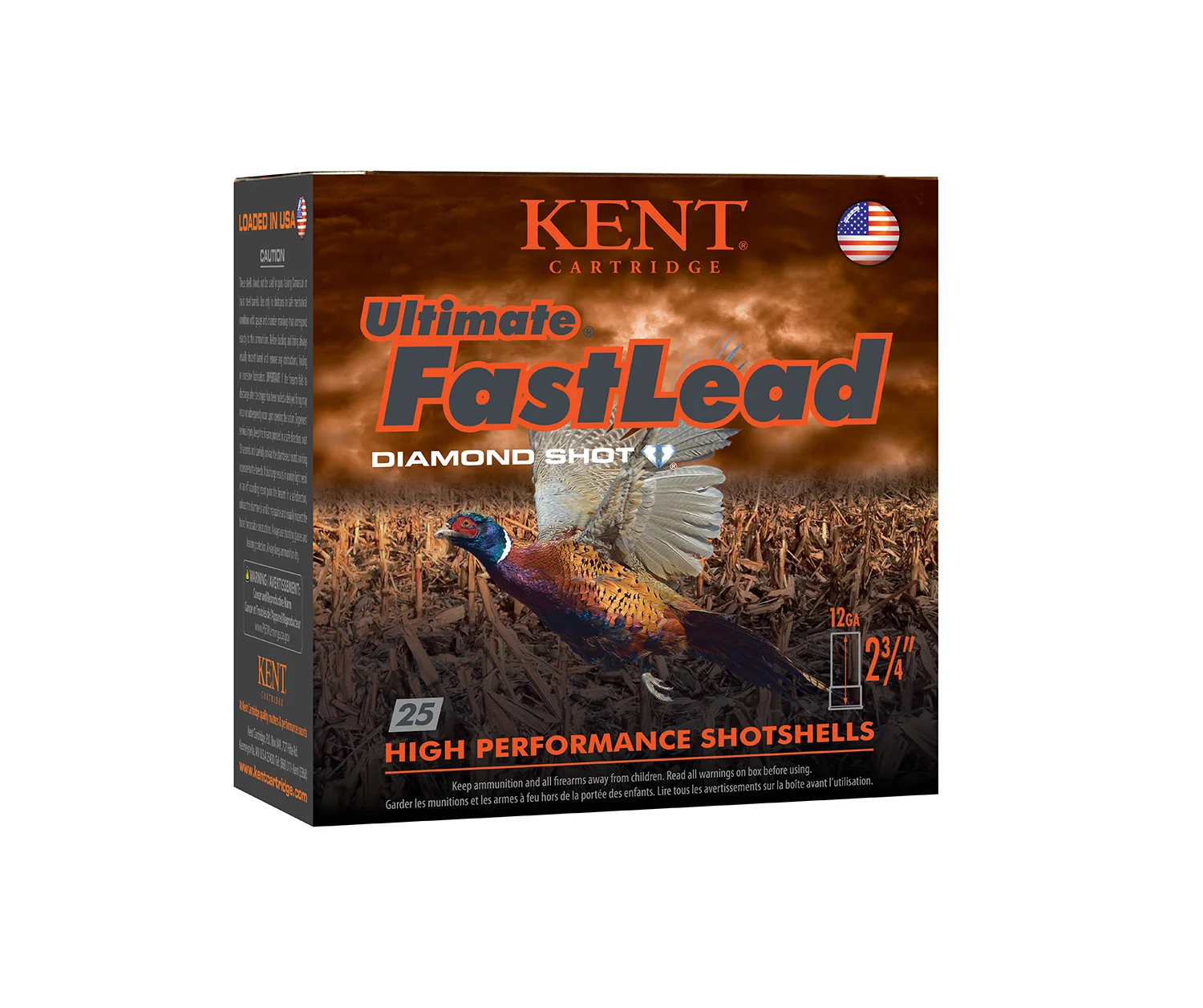 Kent Cartridge Ultimate Fast Lead 12 Ga 2.75 in 1-1/4 oz #7.5 25rd