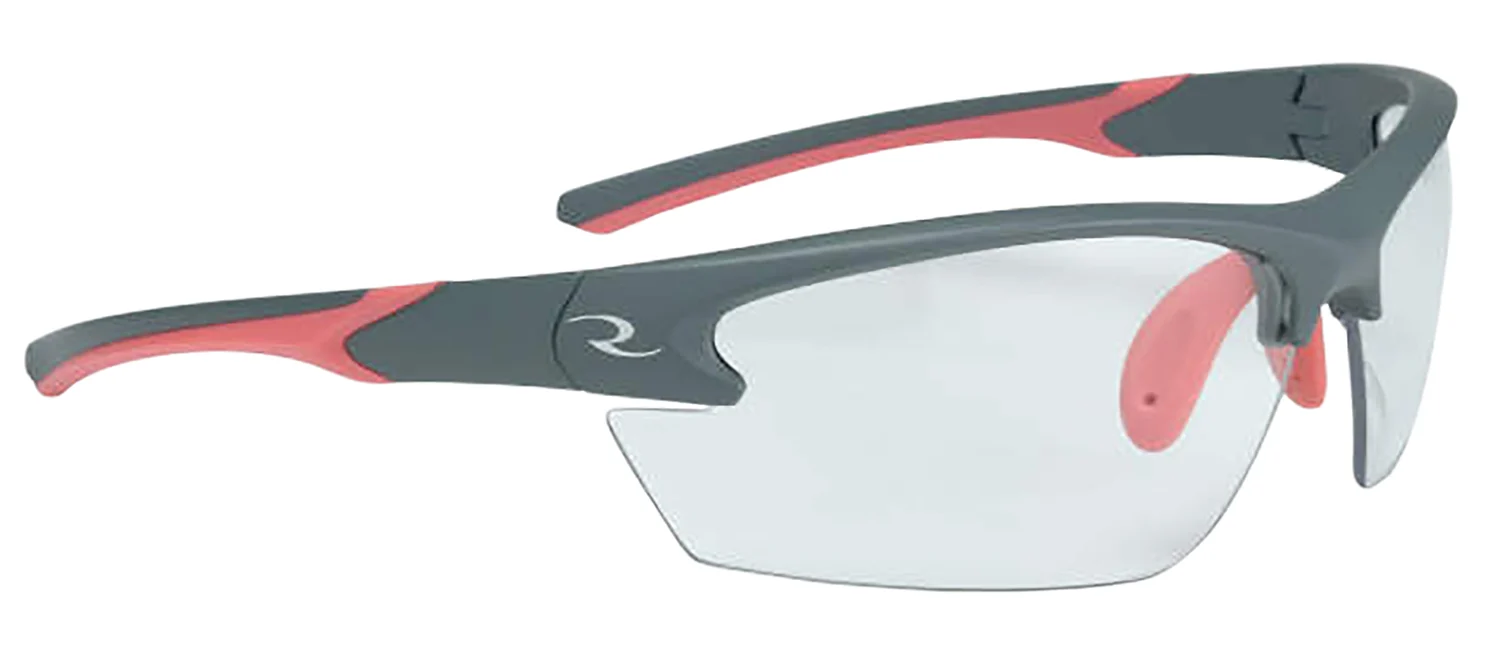 Radians WS6810CS Ladies Range Eyewear, Clear Lens, Gray/Coral