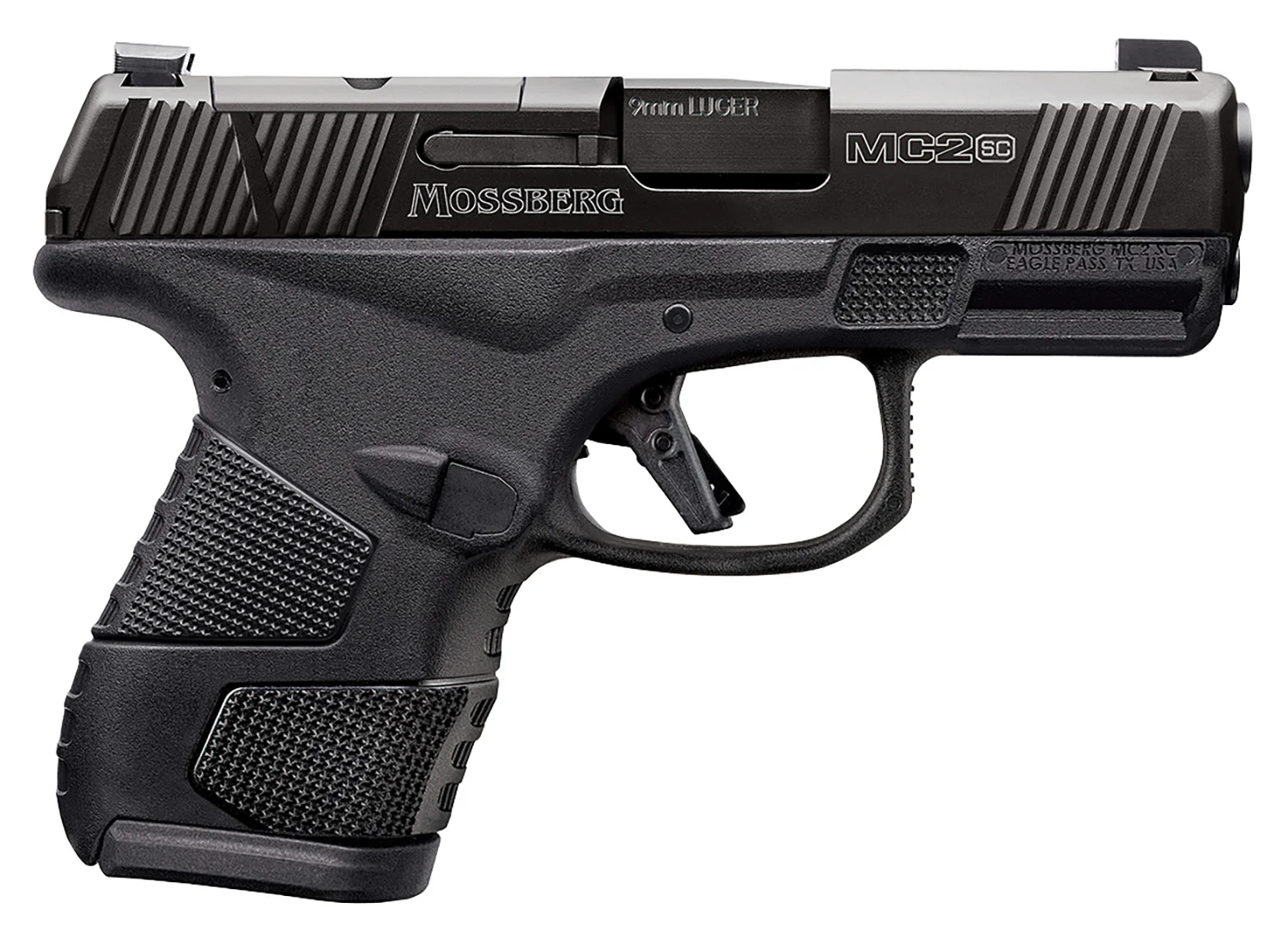 Mossberg MC2sc 9mm 3.4″ Optic-Ready TruGlo Tritium Sights