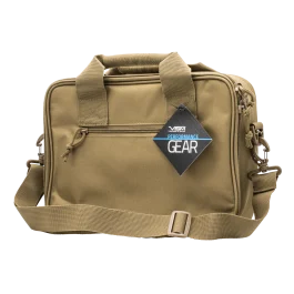 NCStar Tan Double Pistol Case with Heavy Duty Zipper CPDX2971T