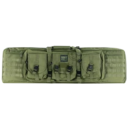 Bulldog Lockable Nylon Tactical Rifle Case with Heavy Duty Zipper - Green BDT6043G