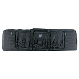 Bulldog Black Nylon Lockable Tactical Rifle Case for 2 Rifles with Heavy Duty Zipper BDT6043B