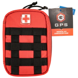 GPS Bags Lockable Red Zipper Gun Case MEDCKITRD