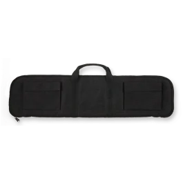 Bulldog Black Nylon Tactical Shotgun Case - Smooth Finish, Water Resistant, Heavy Duty Zipper BD492
