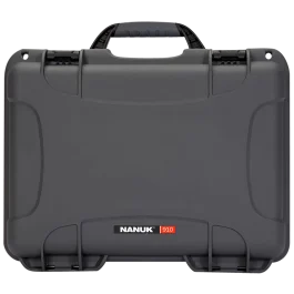 NANUK (PLASTICASE INC) Graphite Resin Handgun Case: Airline Approved with Latches and Closed-Cell Foam Padding 910For Glock7