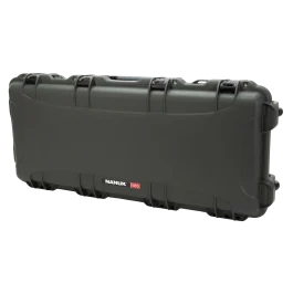 NANUK (PLASTICASE INC) Olive Polymer AR-Platform Gun Case with Foam Padding, Wheels/Handle, and Floatable Design 985AR06