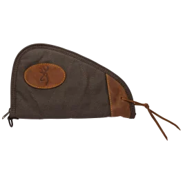 Browning Canvas Pistol Rug - Lockable, Flint with Brown Trim 1423886911
