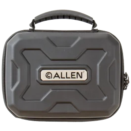 Allen Black Polymer Lockable Handgun Case with Egg Crate Padding 827
