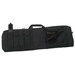 US PeaceKeeper Tactical Black Rifle/Shotgun Bag - Water Resistant 600D Polyester with Dual Zippers P30043