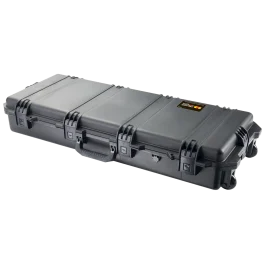 Pelican Black HPX Resin Gun Case: Smooth Finish, Lockable, Waterproof, Foam Padding IM3100