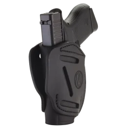 1791 Gunleather 3-way Stealth Black Leather Ruger LCP Handgun Holster 3WH2SBLA