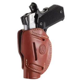 1791 Gunleather 3-way Classic Brown Leather Pistol Holster with Belt Loop 3WH1CBRA