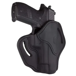 1791 Gunleather Bh2.3 Stealth Black Leather For Glock 17 Right Hand OWB Holster BH23SBLR