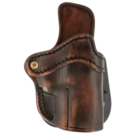 1791 Gunleather Paddle Holster Vintage Leather Right Hand Paddle Mount FN 509 Holster ORPDH24SVTGR