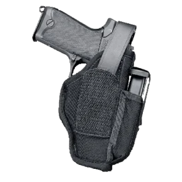 Uncle Mikes Sidekick Black Textured Laminate Hip Holster w/Mag Pouch for Pistol 70050