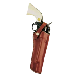Bianchi 1l Lawman Smooth Tan Leather Right Hand Revolver Belt Holster 10054