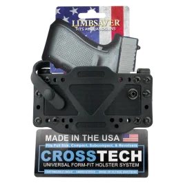 Limbsaver Crosstech Universal Handgun Holster - Black Polymer Ambidextrous IWB/OWB 12504