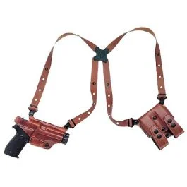 Galco Miami Classic Right Hand Smooth Tan Leather Shoulder Holster System MC212