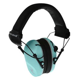 Radians R3200 Dual Mic Muff 23 dB Aqua Blue 1 Pair