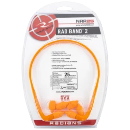Radians RadBand 2 Orange Ear Buds 25 dB