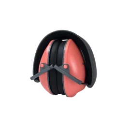 Radians Coral Black Over-Head Earmuffs 21 dB