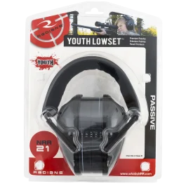 Radians Youth Black Over-Head Earmuffs 21dB