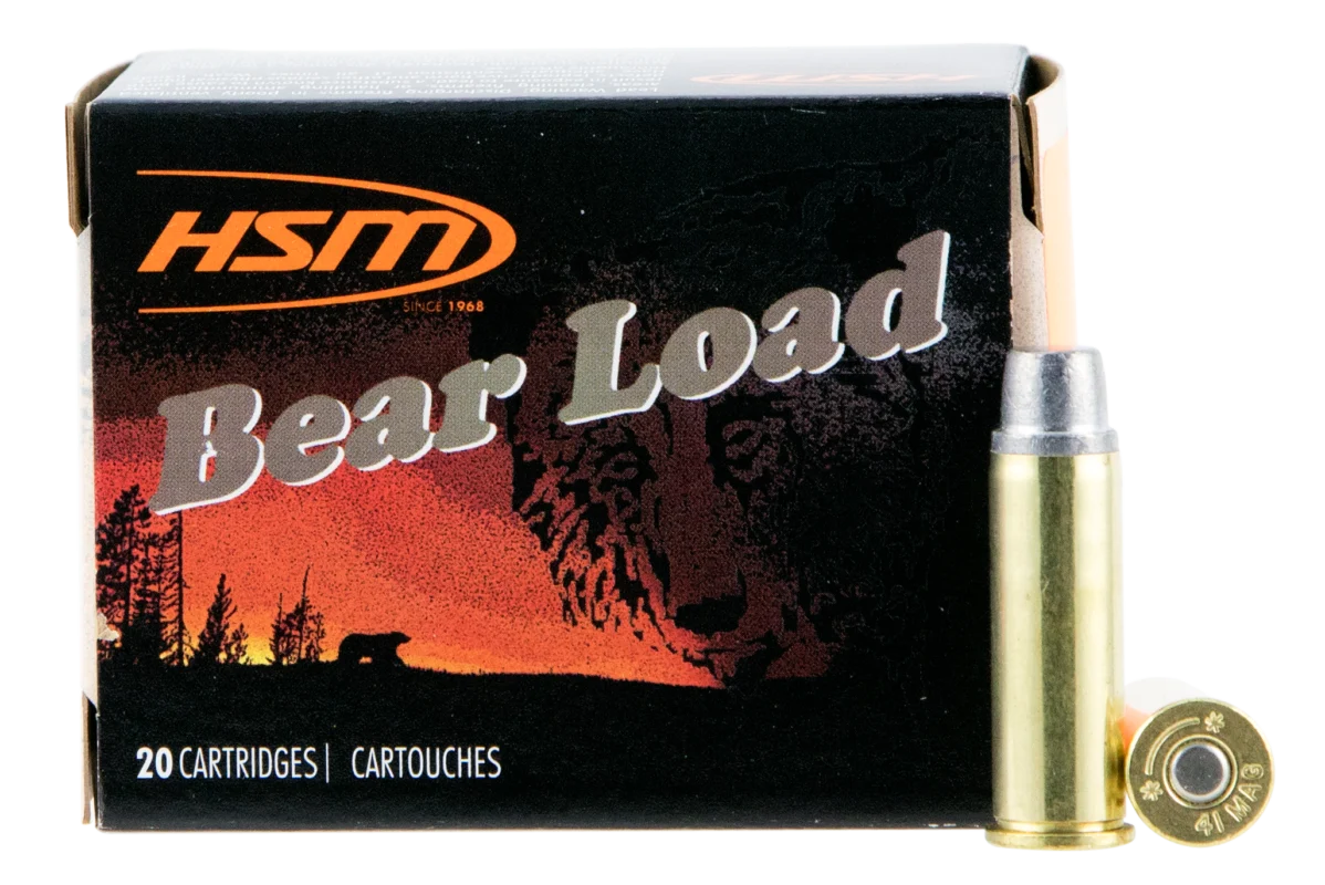 HSM 414N20 Bear Load 41 Rem Mag 230 gr 1233 fps Semi Wadcutter (SWC) Handgun Ammo - 20 Rounds - 104842