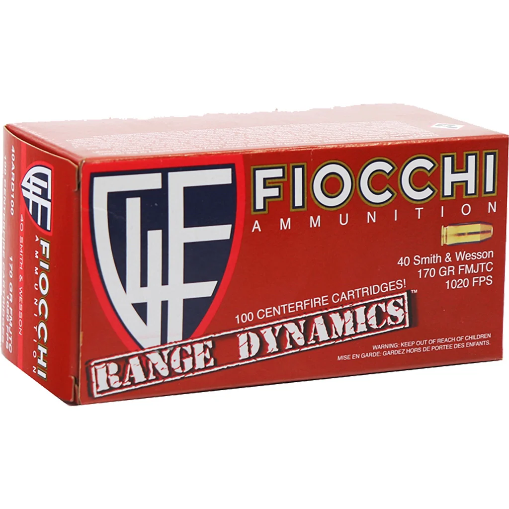 Fiocchi Range Dynamics 40 S&W 170 gr FMJTC 100 rd