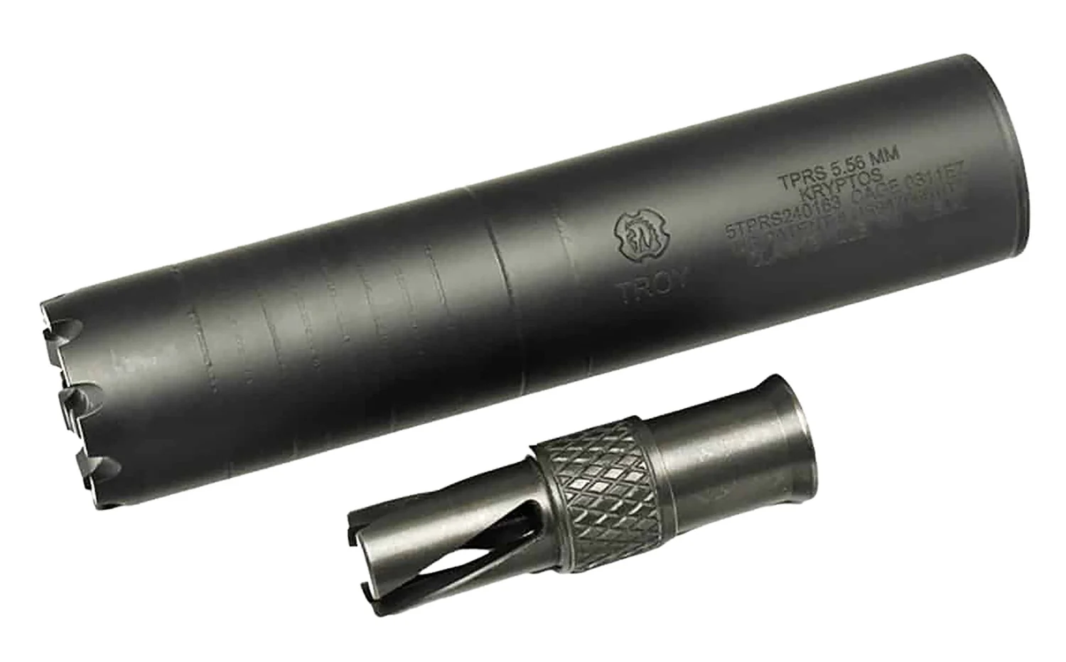 Troy Industries Kryptos 5.56 1.65″ Black Stainless Suppressor