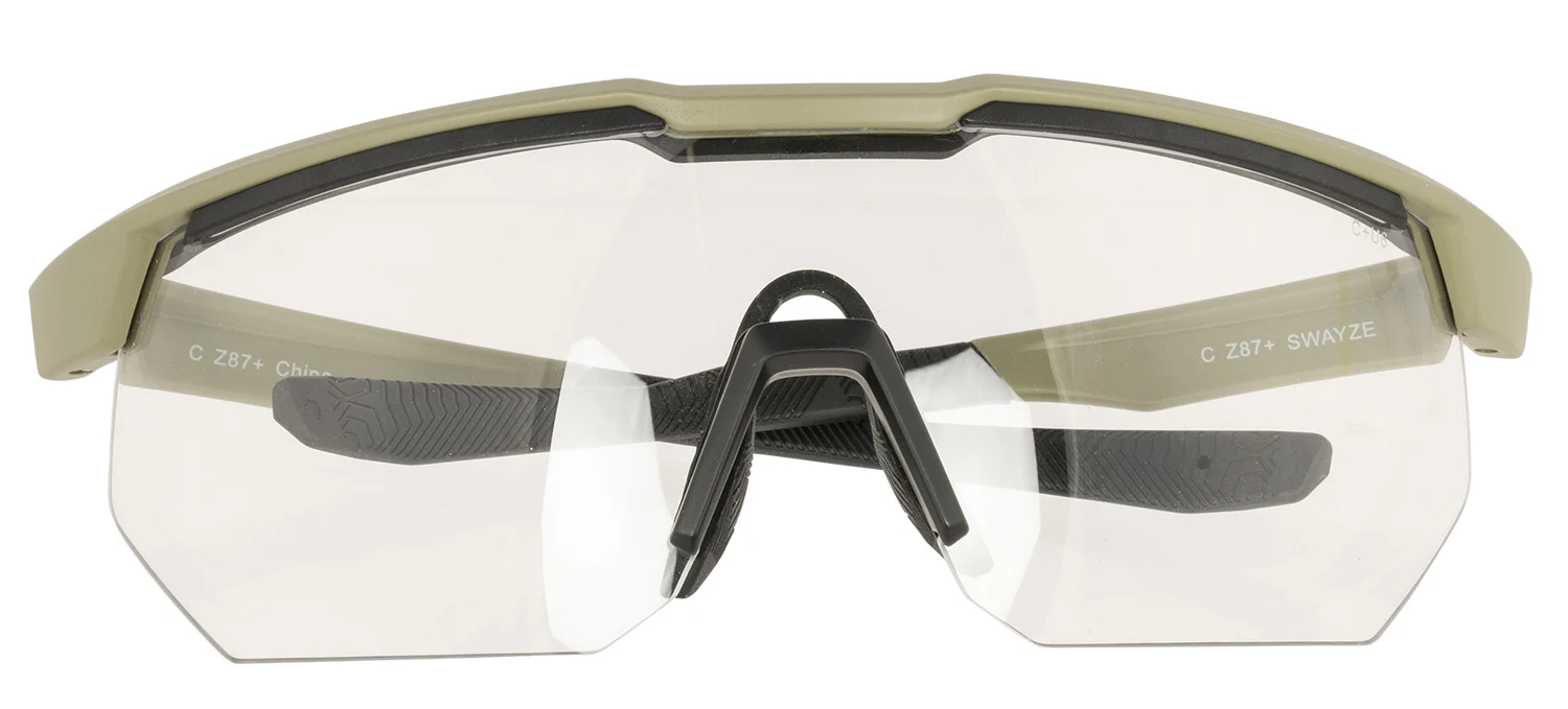 Radians XFPZ4511C Safety Glasses – Clear Lens, Tan Frame