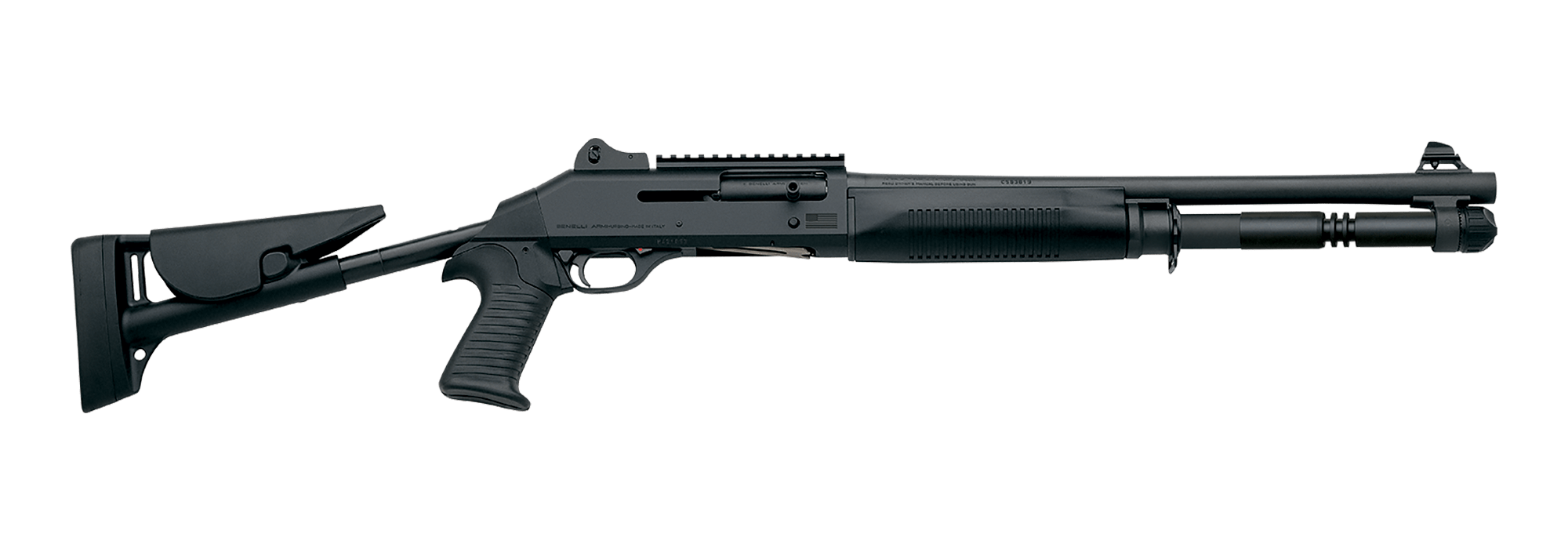 Benelli M1014 Fixed Pistol Grip Stock 12GA 18.5" 6rd Shotgun, Black - CA - 11701CA