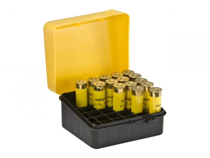 Plano 122001 Synergy 20GA Flip-Top Shotshell Case, Yellow/Black - PMC122001
