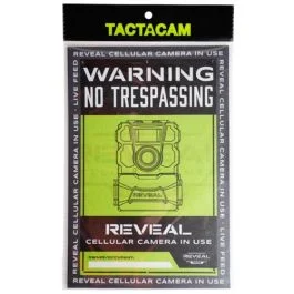 Tactacam Reveal No Trespassing Sign 3-Pack