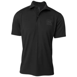 Glock Perfection Men's Short Sleeve Polo, Size Large (Black)
