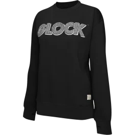 Glock 2XL Black Crewneck Raglan Fleece Cotton Polyester Long Sleeve