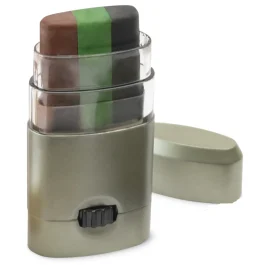 Camo Face Paint Stick Black Brown Dark Green