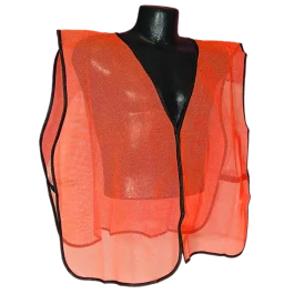 Radians OSFA Orange Safety Vest Polyester Mesh