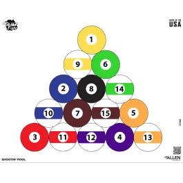 EZ Aim Shootin Pool Target 24x19 Multi-Color (4 Pack)