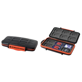 Stealth Cam Memory Card Storage Case Black/Orange