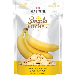 Simple Kitchen Freeze Dried Bananas 1 Serving Pouch