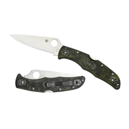 Spyderco Endura 4 Lightweight Zome Green VG-10 Plain Edge