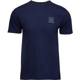 Glock Strong Logo Men's T-Shirt, Size Medium (Navy Blue)