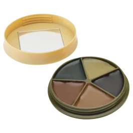 Camo Face Paint Kit Black Brown Green Sand Light Green