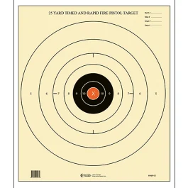 Action Target Bullseye Shooting Targets (100 Pack)