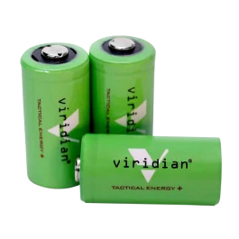Viridian CR123 Lithium Batteries 3V, 3 Pack (Green)